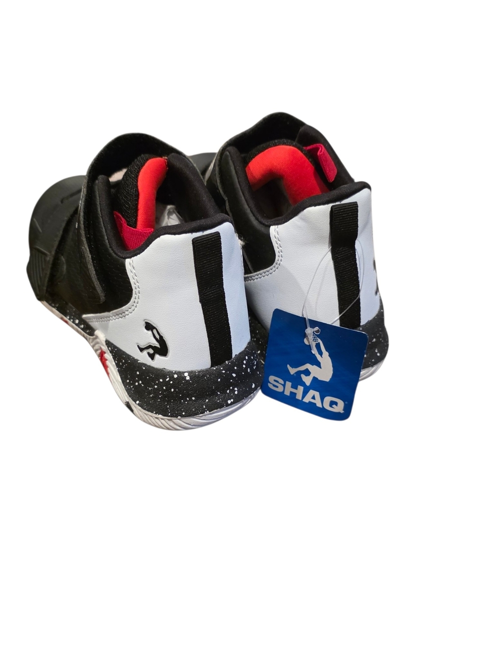 Kids' Black and Red Velcro Athletic Sneakers - Picture 2 of 10